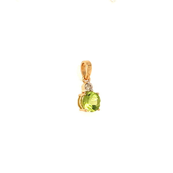 Dije de peridoto en oro amarillo 18kt