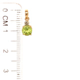 Dije de peridoto en oro amarillo 18kt