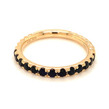 Anillo de zafiro en oro amarillo 14k