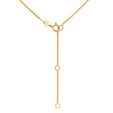 Collar de esmerada en oro amarillo 14k