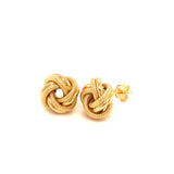 Aretes (nudo) en oro amarillo 18k
