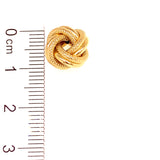 Aretes (nudo) en oro amarillo 18k