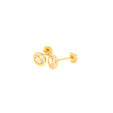 Aretes para bebé en oro amarillo 10kt