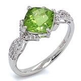 Anillo de peridoto en plata 925