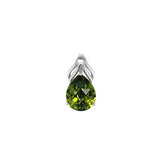 Dije de cuarzo peridoto en plata 925