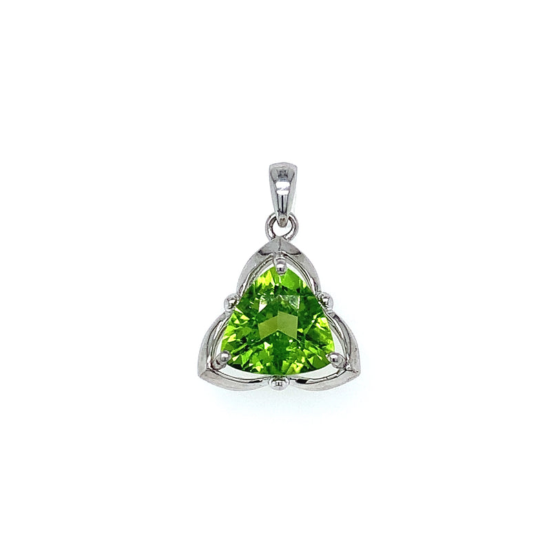 Dije de cuarzo peridoto en plata 925