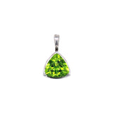 Dije de cuarzo peridoto en plata 925