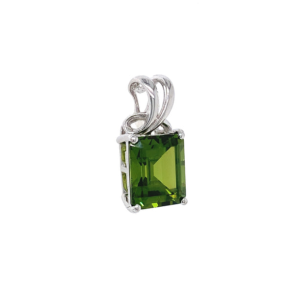 Dije de cuarzo peridoto en plata 925