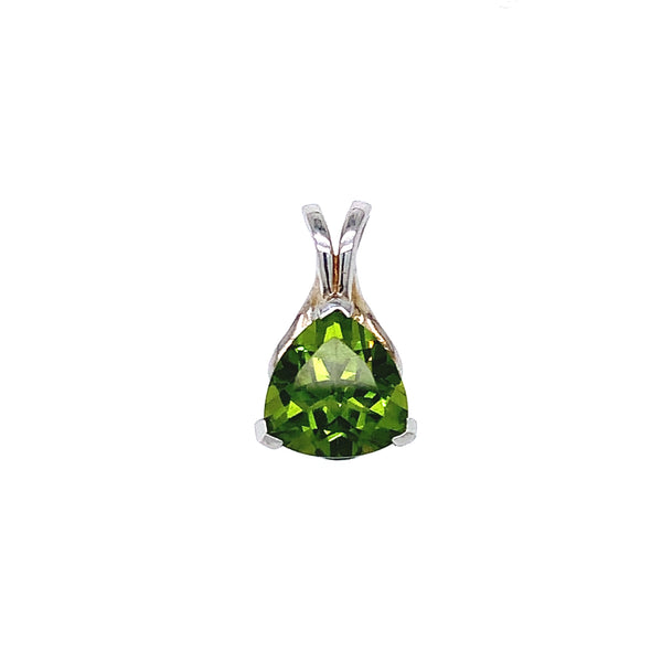 Dije de cuarzo peridoto en plata 925