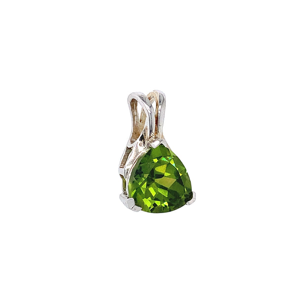 Dije de cuarzo peridoto en plata 925