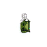 Dije de cuarzo peridoto en plata 925