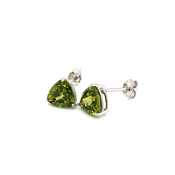 Aretes de cuarzo peridoto en plata 925