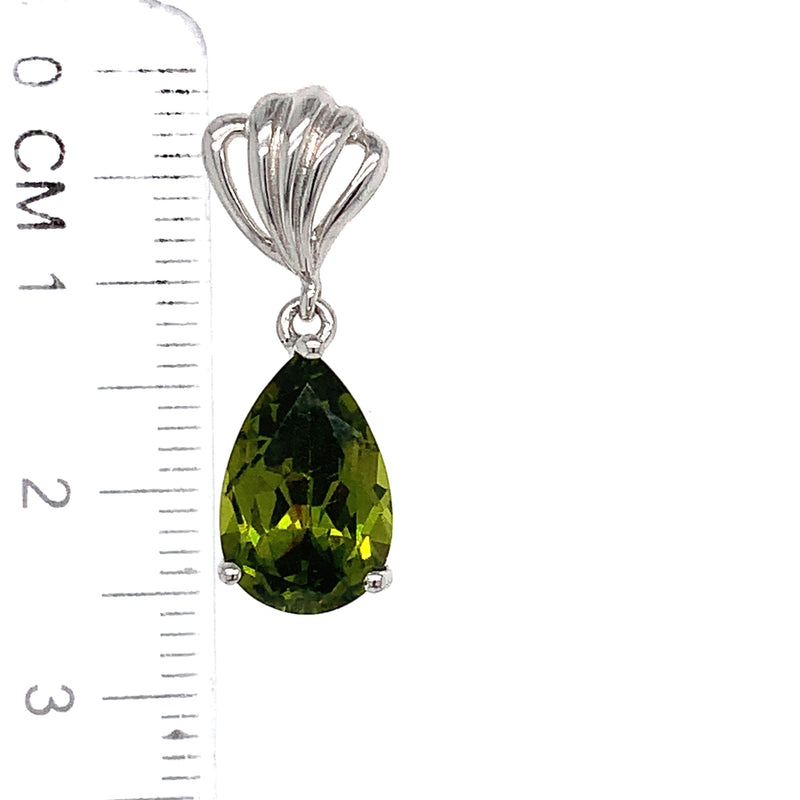 Aretes de cuarzo peridoto en plata 925