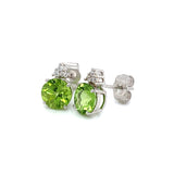 Aretes de cuarzo peridoto en plata 925