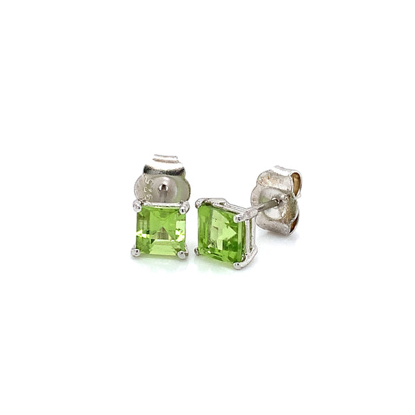 Aretes de cuarzo peridoto en plata 925