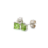 Aretes de cuarzo peridoto en plata 925