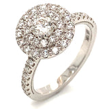 (MIA) Anillo con diamantes en oro blanco 18kt.