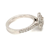 (MIA) Anillo con diamantes en oro blanco 18kt.