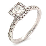 (MIA) Anillo con diamantes en oro blanco 18kt.