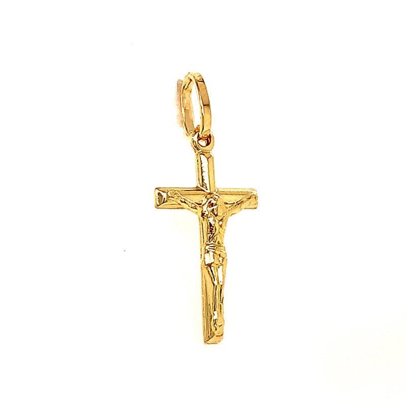 Dije (cruz) en oro amarillo 18kt.