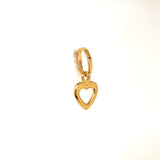 Dije (corazón) en oro amarillo 18kt.