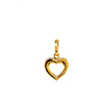 Dije (corazón) en oro amarillo 18kt.