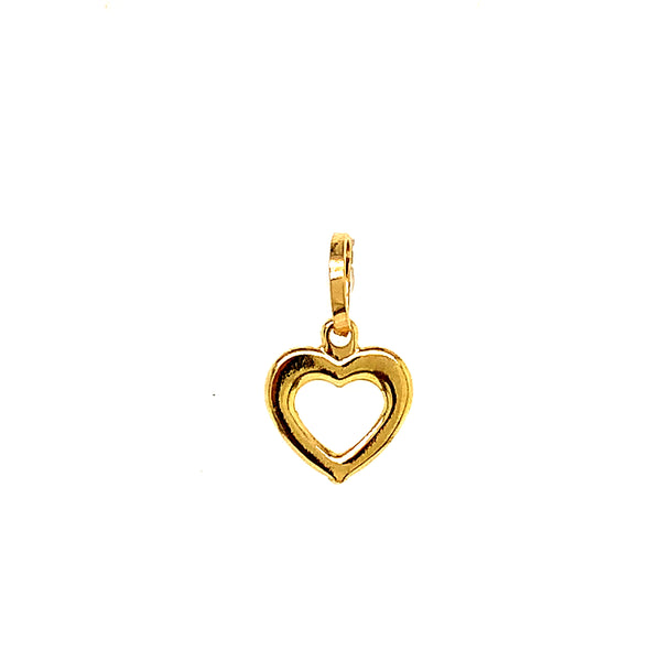 Dije (corazón) en oro amarillo 18kt.