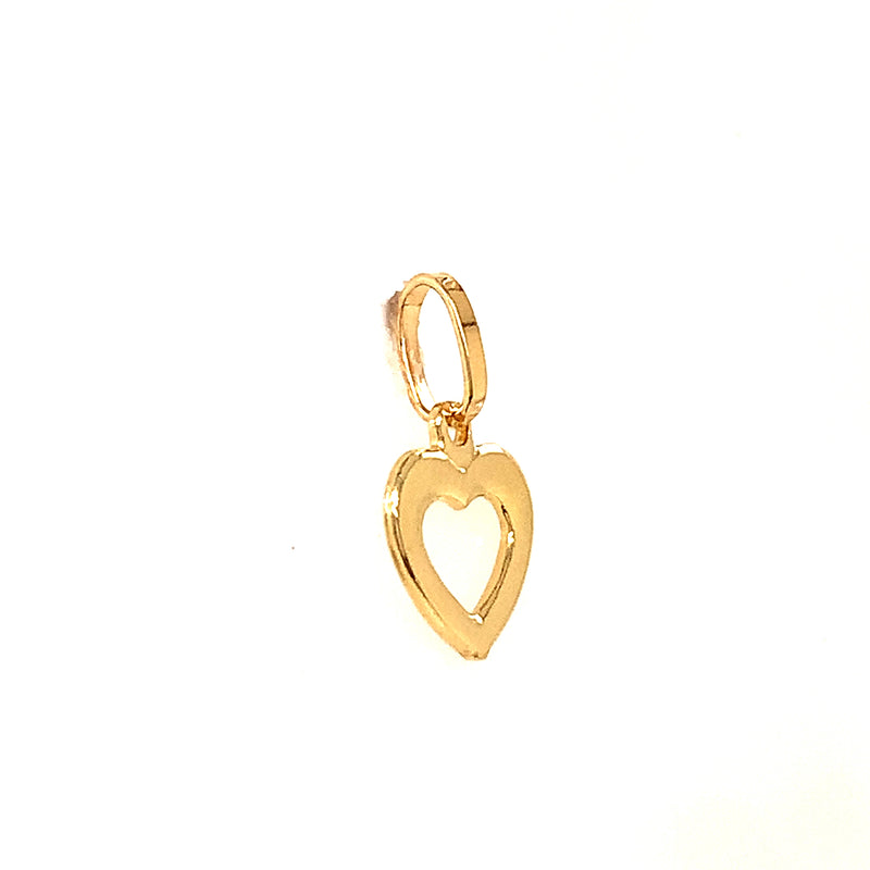 Dije (corazón) en oro amarillo 18kt.