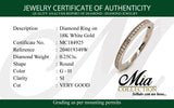 (MIA) Banda con diamantes en oro blanco 18k