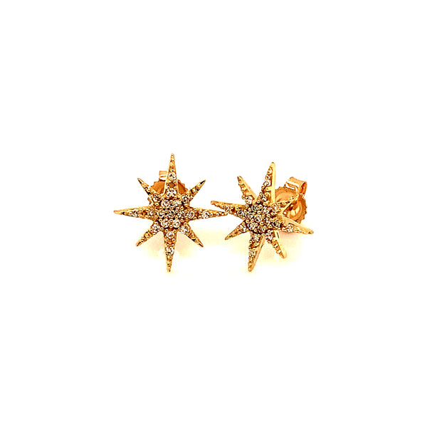 (SOFIA) Aretes con diamantes en oro amarillo 10kt