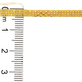 Cadena (bismark) 50cm en oro amarillo 10k