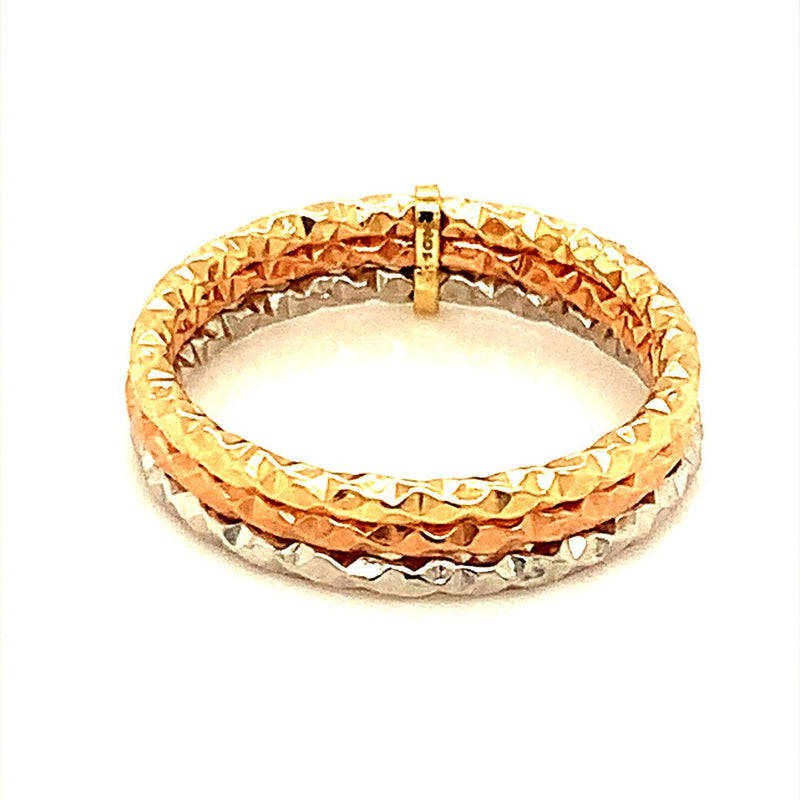 3 Anillos en oro 3 Tonos 10k - DGjoyeros