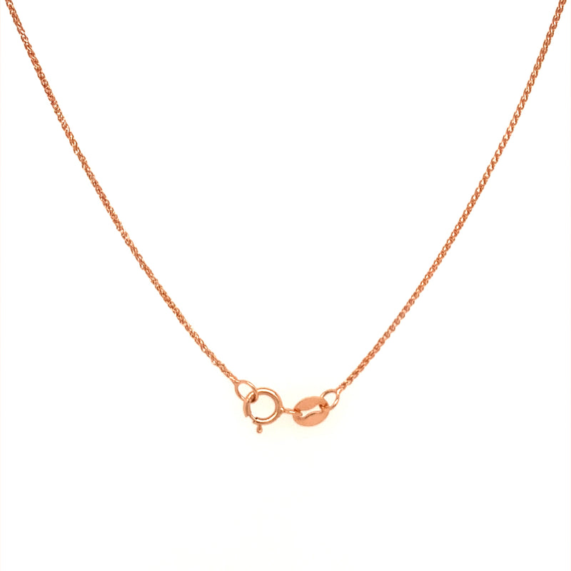 Collar de ópalo con diamantes en oro rosado 14k