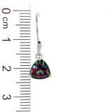 Aretes de cuarzo místico en plata 925