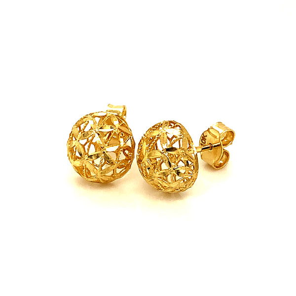 Aretes (filigrana) en oro amarillo 10kt