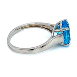 Anillo de cuarzo azul en plata 925 ANTES: $105.00