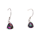 Aretes de cuarzo místico en plata 925