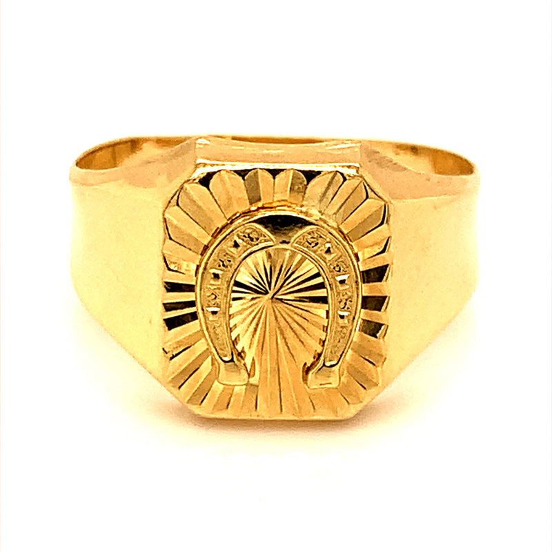 Anillo para caballero en oro amarillo 10kt.