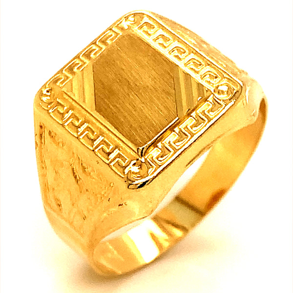 Anillo para caballero en oro amarillo 10kt.