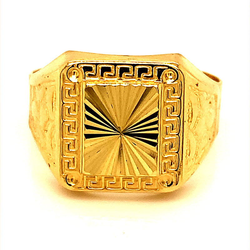 Anillo para caballero en oro amarillo 10kt.