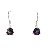 Aretes de cuarzo místico en plata 925