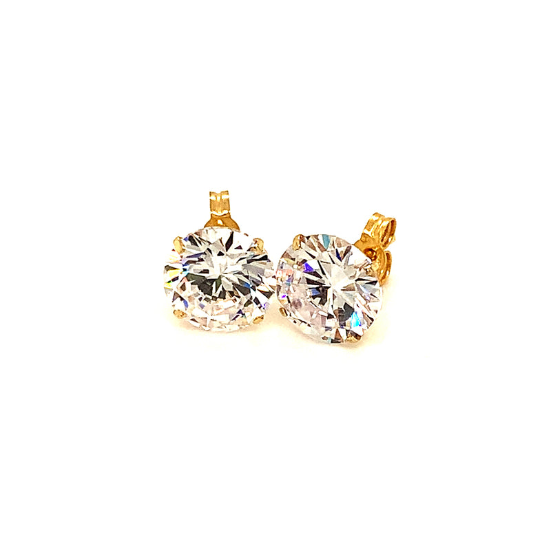 Aretes (circones) en oro amarillo 10kt