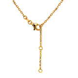 Collar (trébol onix negro) en oro amarillo 18kt. 42/45cm