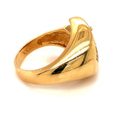 Anillo con diamantes en oro amarillo 14kt - DGjoyeros