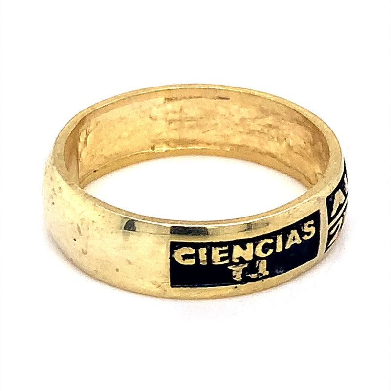 Anillo (graduación) en oro amarillo - DGjoyeros