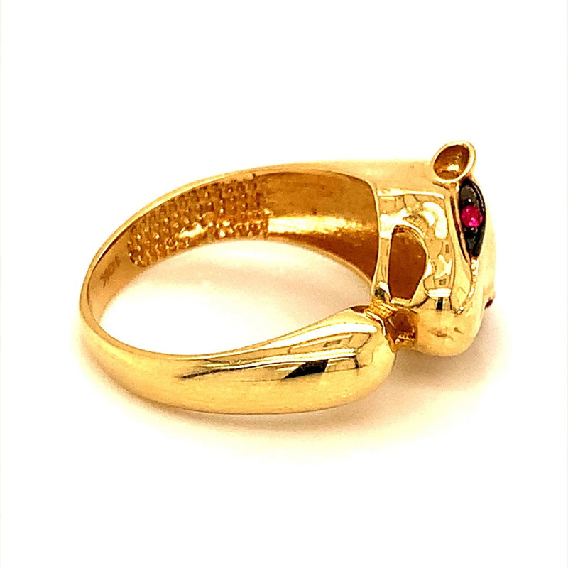 Anillo (leopardo) en oro amarillo 10kt. - DGjoyeros