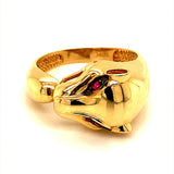 Anillo (leopardo) en oro amarillo 10kt. - DGjoyeros