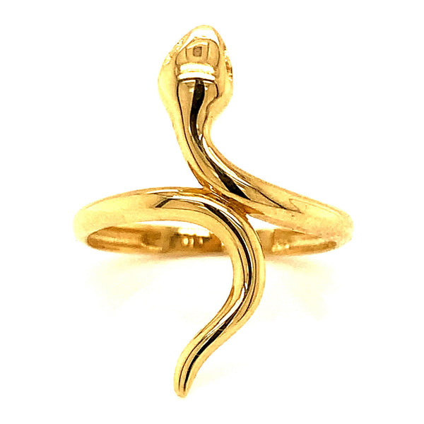 Anillo (serpiente) en oro amarillo 10kt. - DGjoyeros