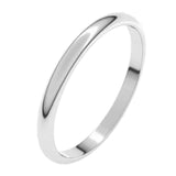 Banda comfort light 2mm en oro blanco 10kt.