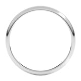 Banda comfort light 2mm en oro blanco 10kt.